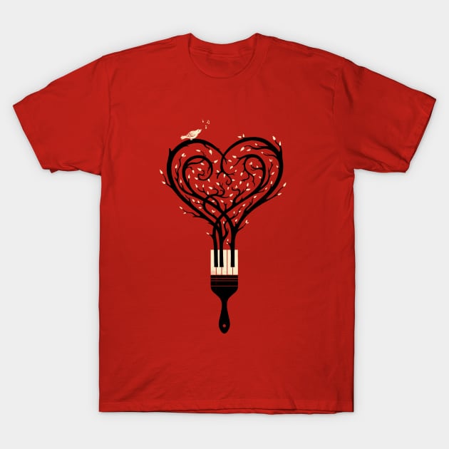 Paint your love song T-Shirt by enkeldika2